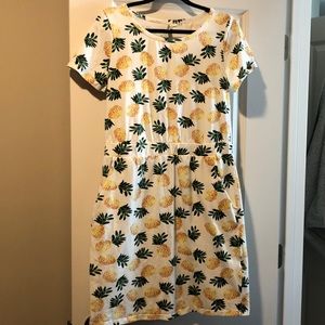 Cotton pineapple print dress
